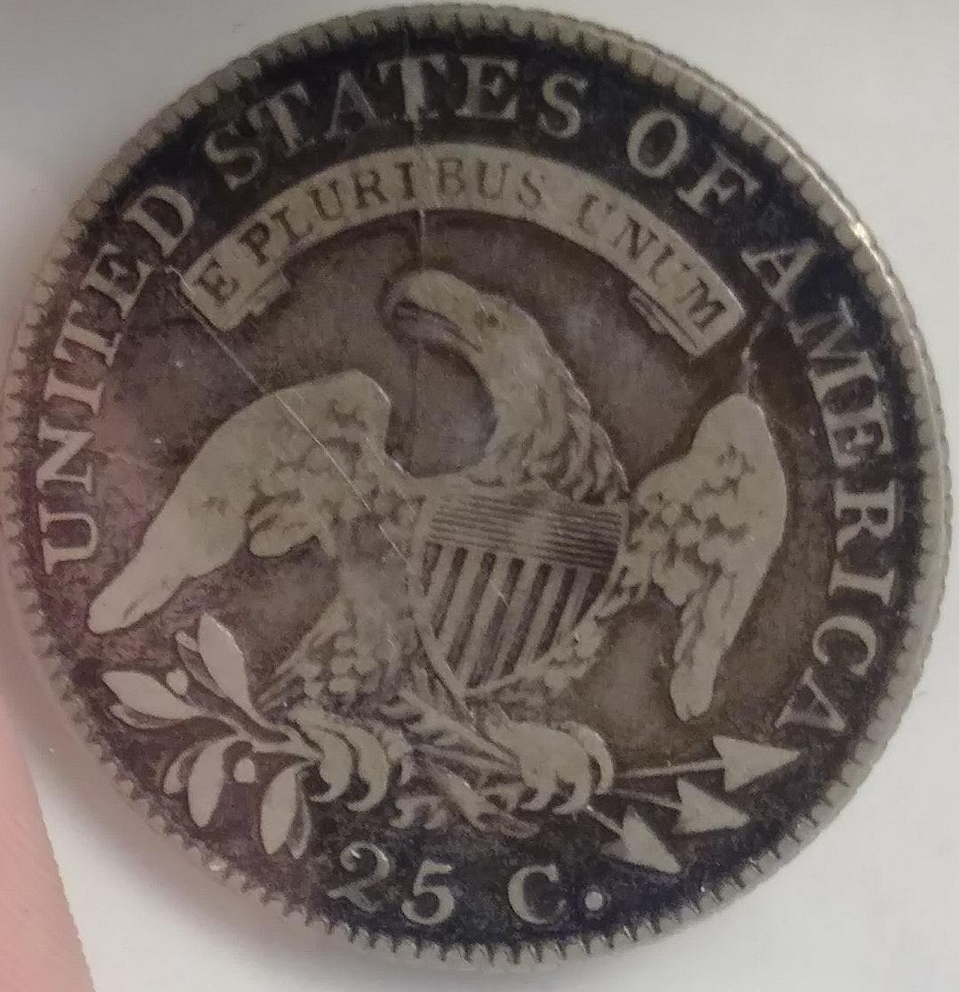 1818-Capped-Bust-Quarter---Browning-6-Shattered-Reverse-Die